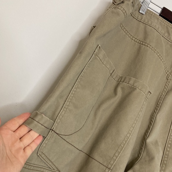 Vintage Levi's Silvertab Pants Mens 40 x 32 Beige Tan Wide Leg Carpenter Y2K - Picture 10 of 16